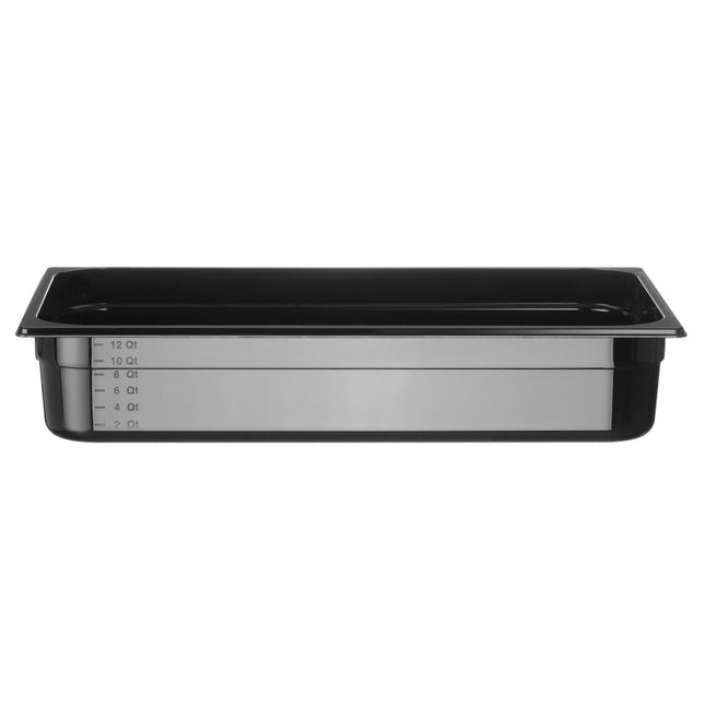 Hendi gastronormbak 1/1 100 mm polycarbonaat zwart – GN-bak voor buffet en horecakeuken