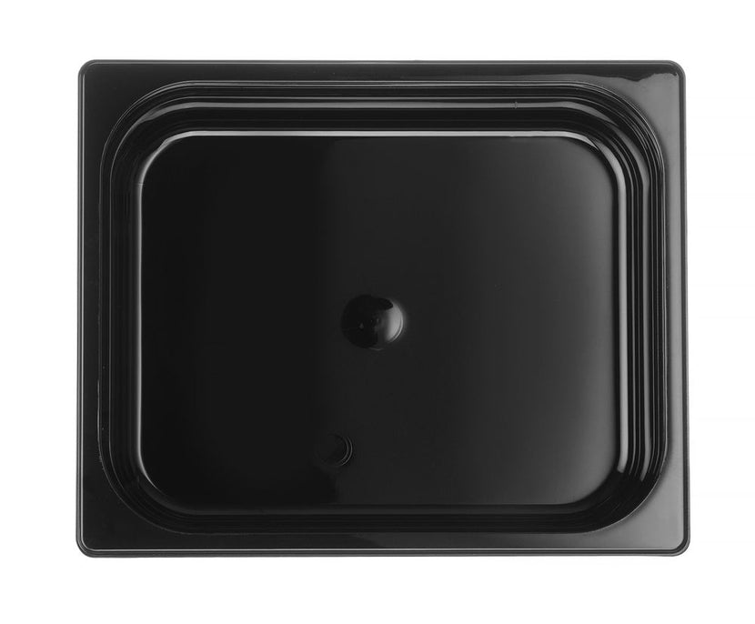 Detail Hendi zwarte GN 1/2 bak 65 mm polycarbonaat – vaatwasserbestendig voor catering