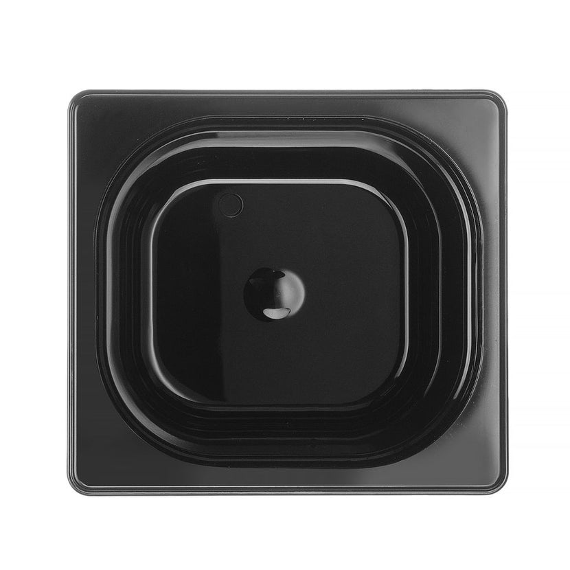 Detail Hendi zwarte GN 1/6 bak 100 mm – breukvast kunststof voor dagelijks gebruik in catering