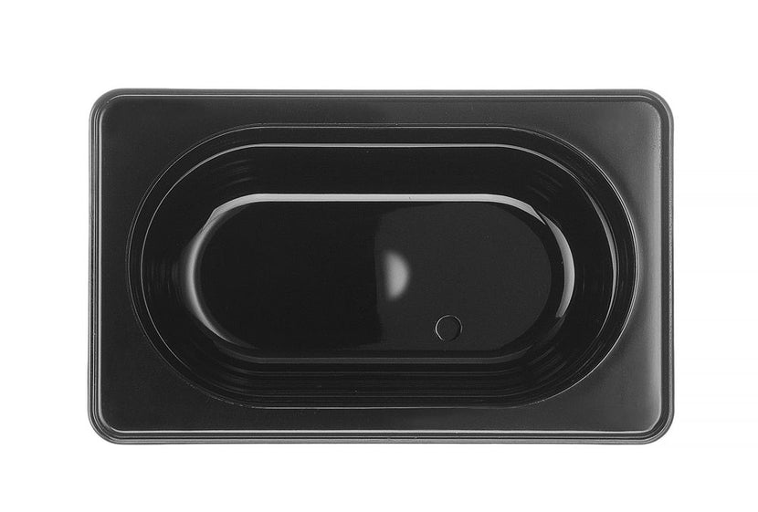 Detail Hendi zwarte GN 1/9 bak 100 mm polycarbonaat – compact en stapelbaar voor de horeca