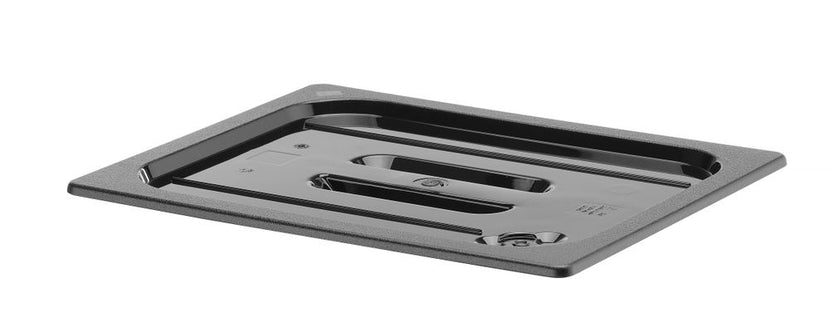 Hendi gastronormdeksel 1/2 polycarbonaat zwart – GN-deksel voor saladette en buffetlijn