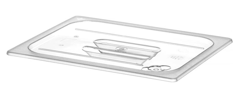 Hendi gastronormdeksel 1/2 zonder uitsparing polycarbonaat transparant voor de horecakeuken