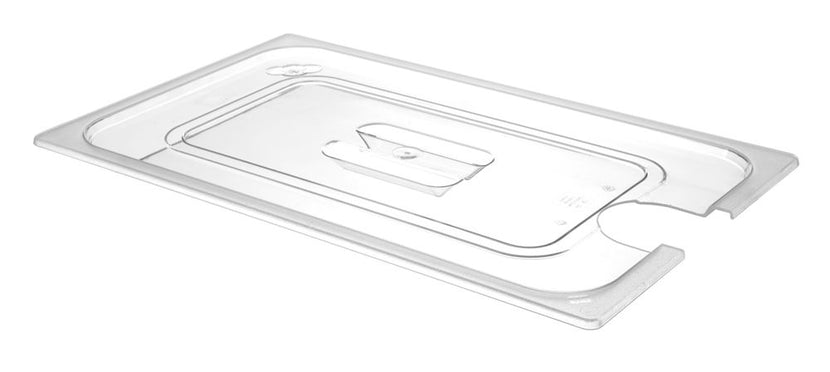 Hendi gastronormdeksel 1/1 polycarbonaat met uitsparing voor serveerlepel – GN-deksel voor buffet