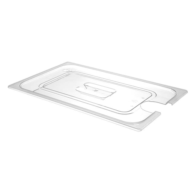 Hendi gastronormdeksel 1/1 polycarbonaat met uitsparing voor serveerlepel – GN-deksel voor buffet