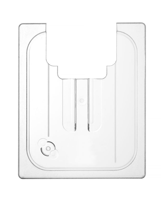Hendi GN 1/2 deksel polycarbonaat met uitsparing voor opscheplepel in de horecakeuken