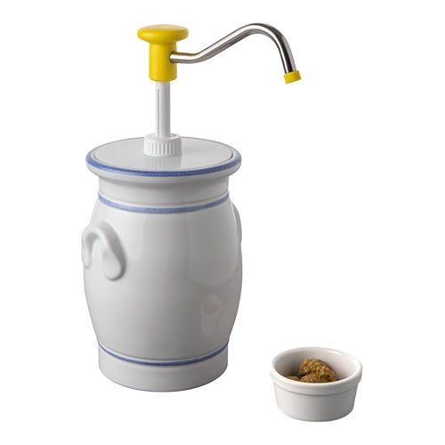 EMGA sausdispenser 2 liter, 30 ml per pomp – doseerpomp voor sauzen in de horeca