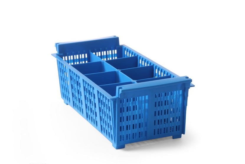 Hendi bestekkorf 8 vakken kunststof 425x205x150 mm – bestekbak voor vaatwas in de horeca