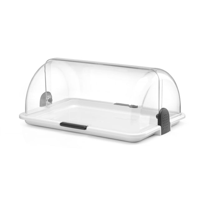 Hendi roltop-presentatie enkel kunststof 465x310x190 mm – buffetvitrine voor zelfbediening