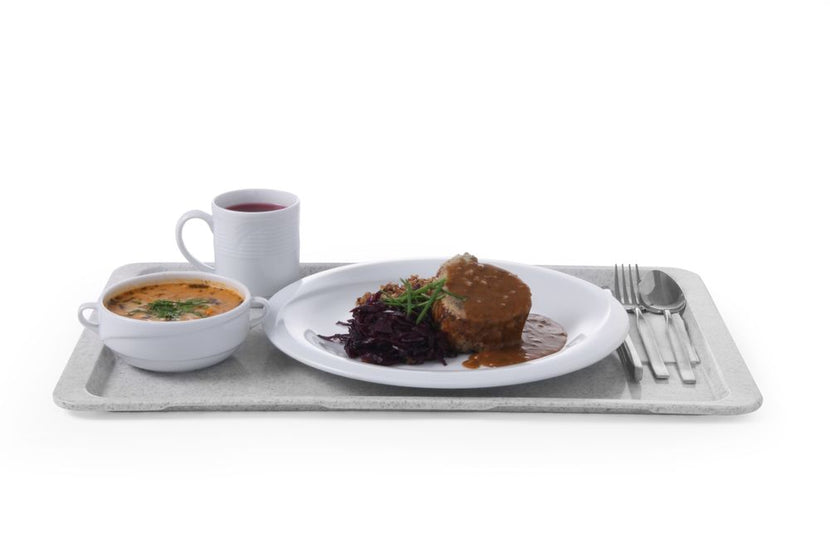 Hendi dienblad graniet GN 1/1 Polyform – groot antislip serveerblad voor horeca en catering