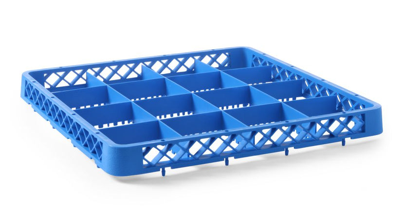 Hendi vaatwaskorf opzetstuk 16 vaks, vak 112x112x42 mm – vakinzet voor grote glazen