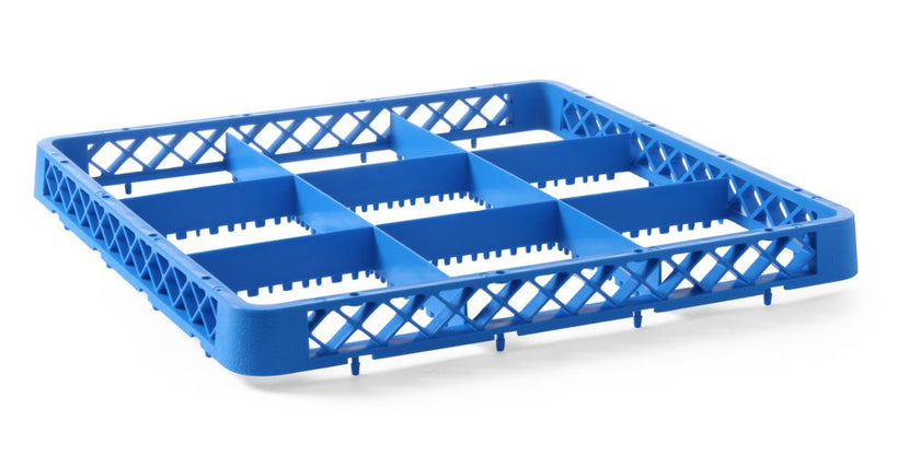 Hendi vaatwaskorf opzetstuk 9 vaks, vak 151x151x42 mm – inzet voor karaffen en kannen