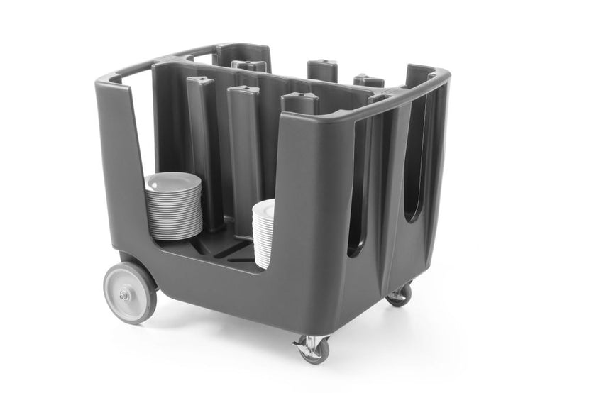 Hendi bordenwagen PE 930x720x800 mm – verrijdbare bordentrolley voor restaurant en catering