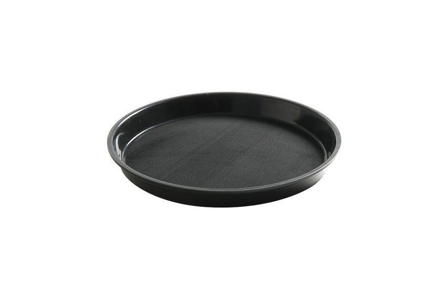 Hendi dienblad zwart rond Ø 320 mm antislip PP – serveerblad voor restaurant en hotel