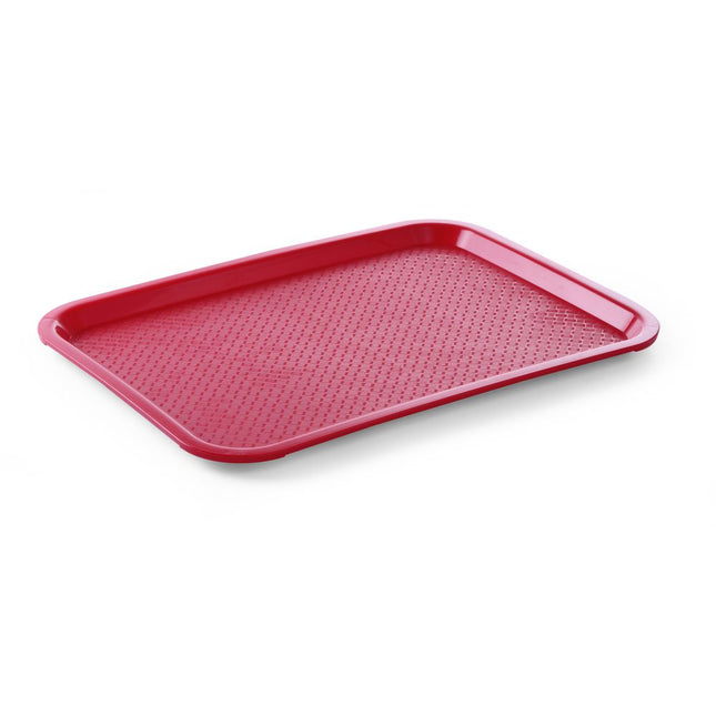 Hendi dienblad rood 350x450 mm polypropyleen – stevig serveerblad voor zelfbediening