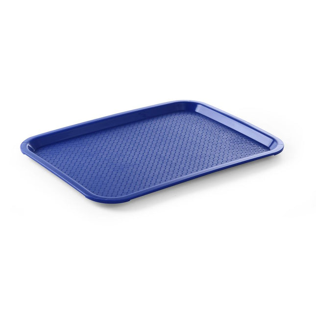 Hendi dienblad blauw 350x450 mm polypropyleen – kunststof serveerblad voor horeca en kantine