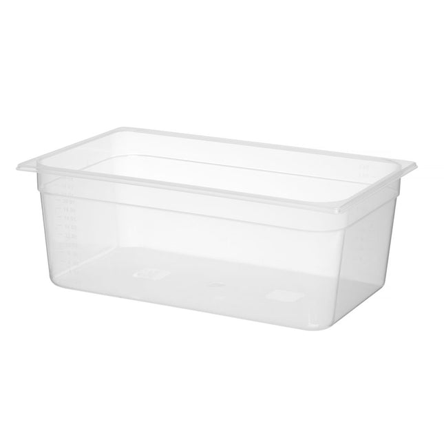 Hendi gastronormbak GN 1/1 200 mm polypropyleen – diepe kunststof GN-bak voor voedselopslag