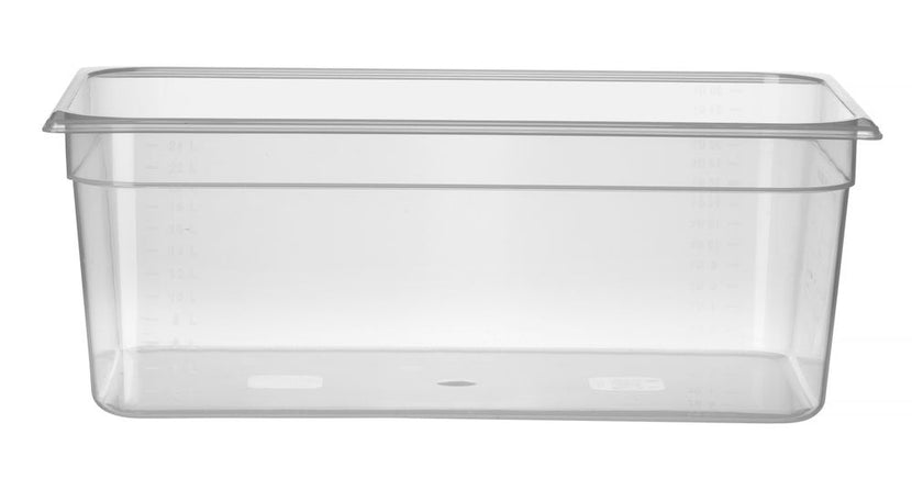 Kunststof voorraaddoos Hendi GN 1/1 100 mm met IML-print voor HACCP-opslag in de horeca