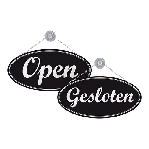 Deurbord Open/Gesloten + Ketting – EMGA