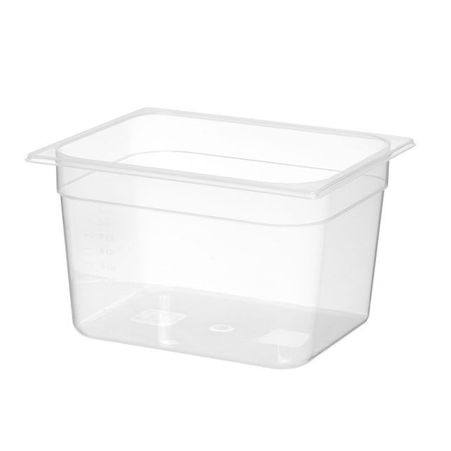 Hendi gastronormbak GN 1/2 200 mm polypropyleen – diepe kunststof GN-bak voor de horecakeuken