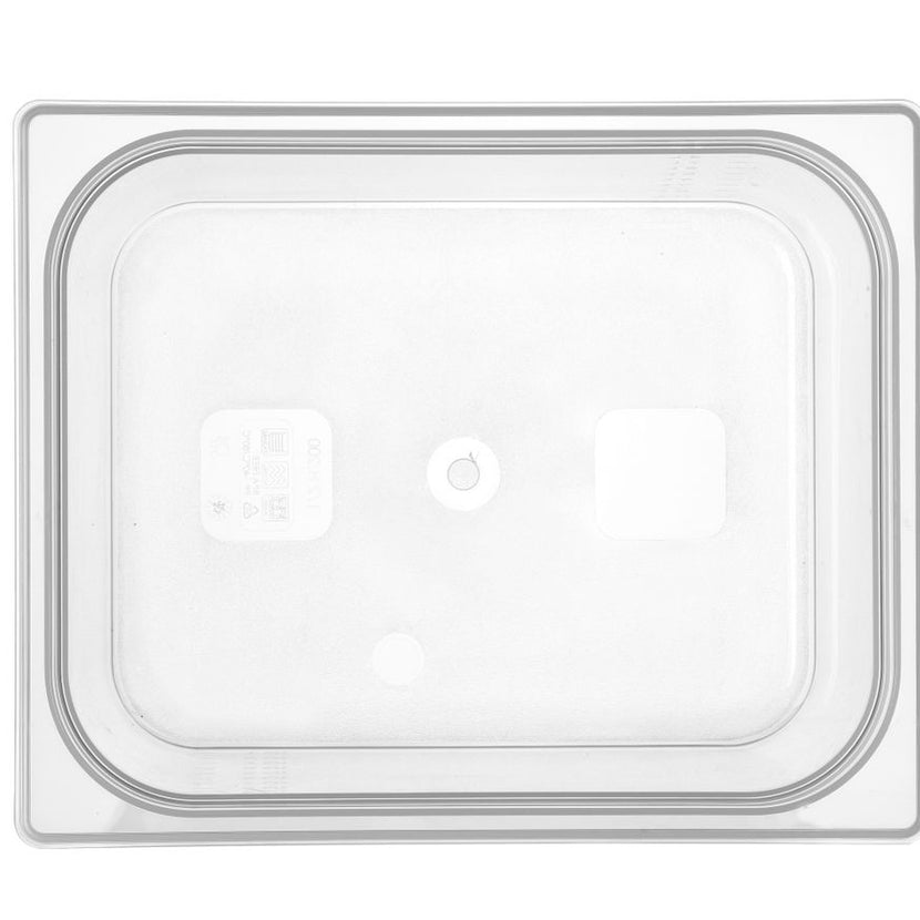 Kunststof GN 1/2 bak Hendi 200 mm diep van PP, stapelbaar voor opslag en catering