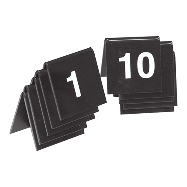 Tafelnummer Set 01-10 Zwart – EMGA