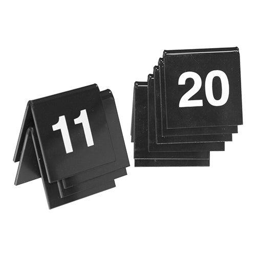 Tafelnummer Set 11-20 Zwart – EMGA