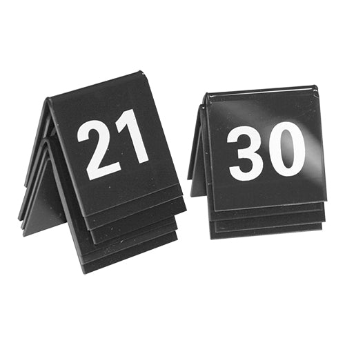 Tafelnummer Set 21-30 Zwart – EMGA