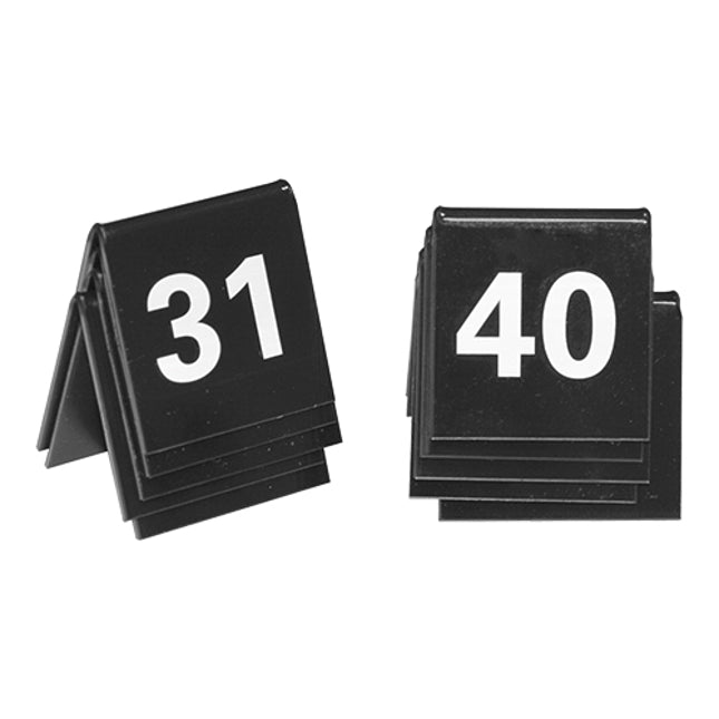 Tafelnummer Set 31-40 Zwart – EMGA