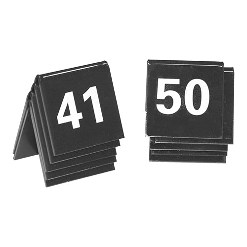 Tafelnummer Set 41-50 Zwart – EMGA
