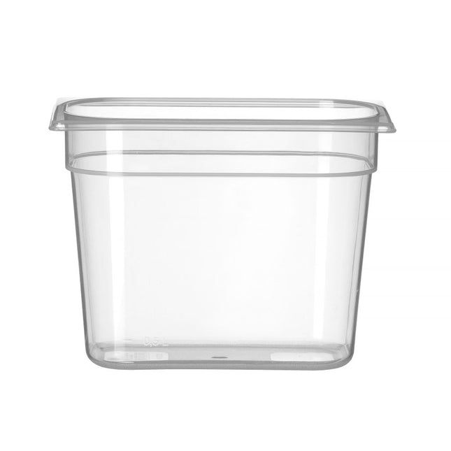 Hendi gastronormbak GN 1/4 150 mm polypropyleen – PP GN-bak voor saladette en buffet