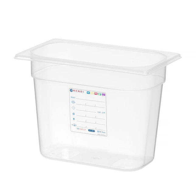 Hendi voorraaddoos GN 1/4 150 mm IML polypropyleen – bewaarbak voor de horecakeuken