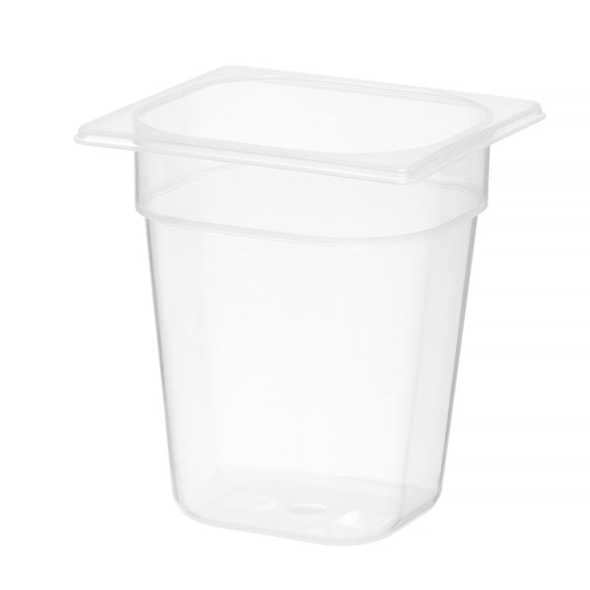 Hendi gastronormbak GN 1/6 150 mm polypropyleen – kleine PP GN-bak voor saladette en bar
