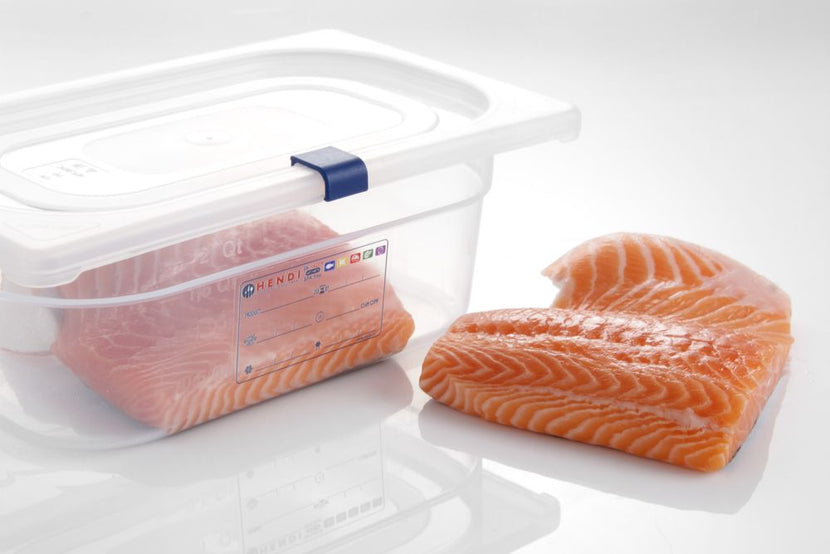 Hendi gastronormdeksel GN 1/9 polypropyleen transparant – mini GN-deksel voor sauzen en kruiden