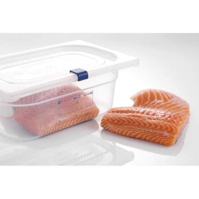 Hendi gastronormdeksel GN 1/6 polypropyleen transparant – klein GN-deksel voor toppings