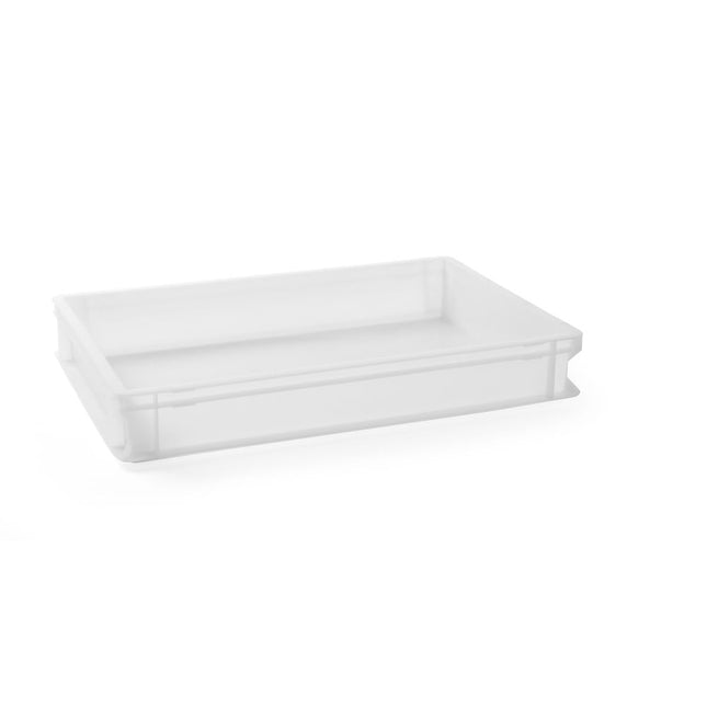 Hendi pizzadeegbox 24 l 600x400x130 mm PE – diepe deegbak voor grote deegbollen