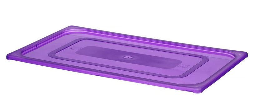 Kunststof paars GN 1/6 deksel Hendi 176x162 mm voor HACCP-werken in horeca en catering