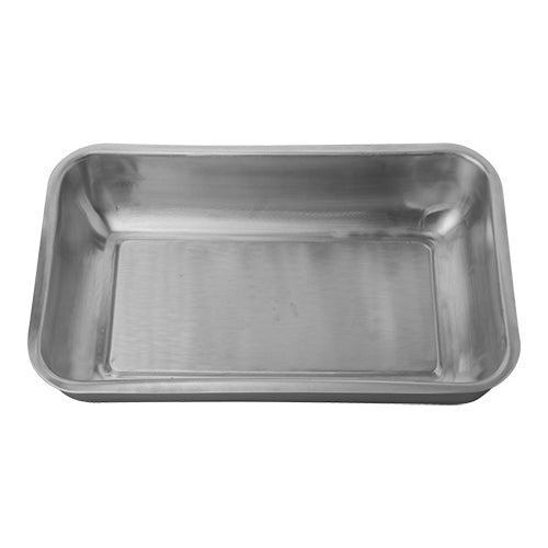 EMGA vleesbak RVS 46x28x8 cm – grote roestvrijstalen vleesbak voor grootkeukens