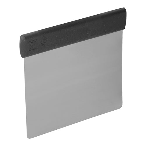 EMGA deegschraper staal 12x10 cm – stalen deegkrabber voor bakkerij en keuken