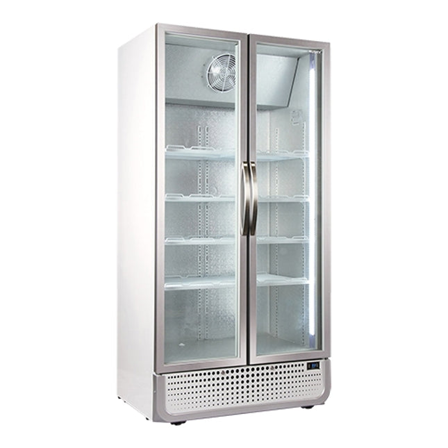 EMGA koelkast 2-deurs 728 liter met glasdeuren – XL koeling voor restaurant en zaal