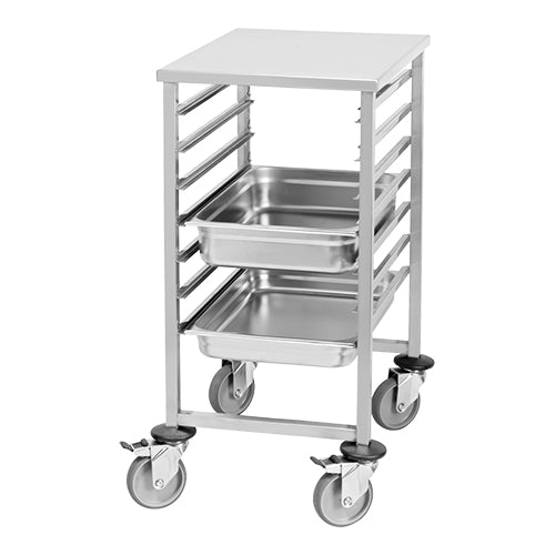 EMGA regaalwagen 7 niveaus voor 60x40 cm – bakplaatwagen voor bakkerij en keuken