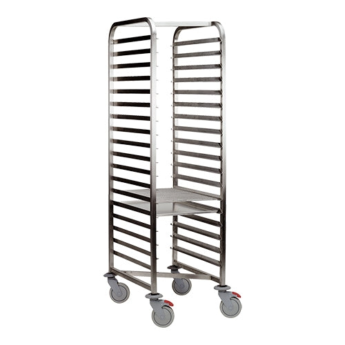 EMGA regaalwagen 18 niveaus voor 60x40 cm – hoge bakplaatwagen voor grote productie