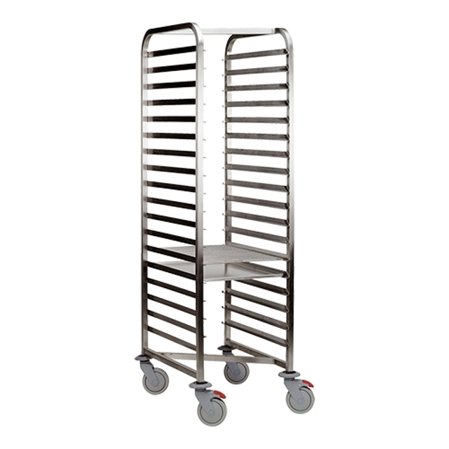 EMGA regaalwagen 18 niveaus voor 60x40 cm – hoge bakplaatwagen voor grote productie