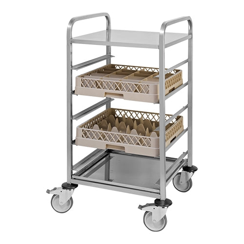 EMGA korvenwagen 50x50 cm met 5 etages – transportwagen voor vaatwaskorven in de horeca
