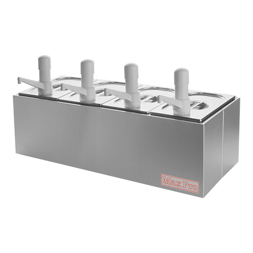 EMGA Maxpro dispenser 4x 1/4 type N4 – viervoudige bordendispenser voor grote buffetten