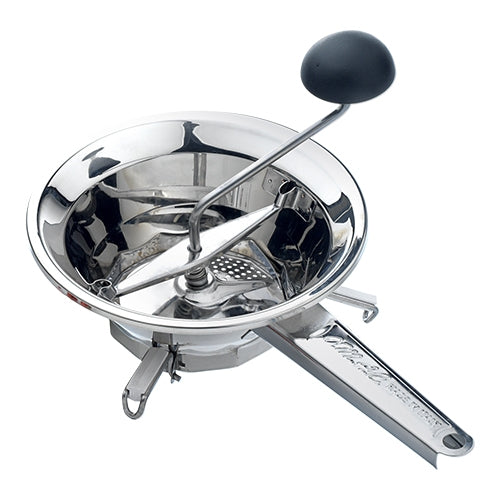 EMGA groentezeef RVS 24 cm met 3 inzetten – passeerzeef voor sauzen en purée