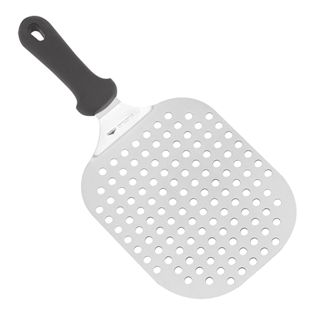 EMGA geperforeerde pizzaschep 22x18 cm – pizzaspaan die overtollig bloem laat vallen
