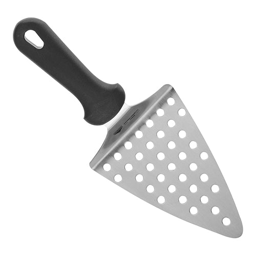 EMGA geperforeerde pizzapuntschep RVS 12x15 cm – lichte schep voor pizzaservice