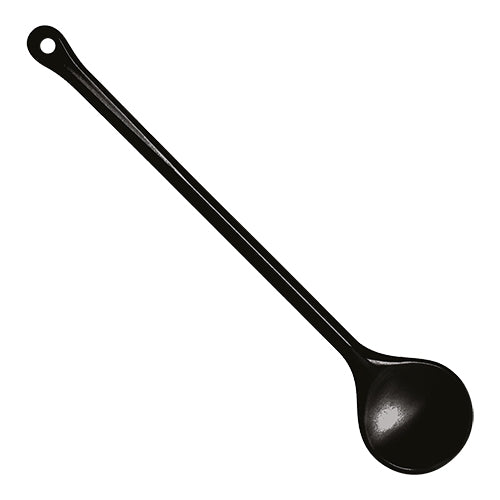 EMGA opscheplepel rond zwart 31 cm – kunststof kooklepel voor de horeca