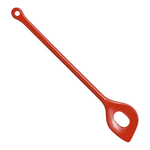 EMGA schuimspaan rood 31 cm – kunststof lepel met gaten voor de keuken