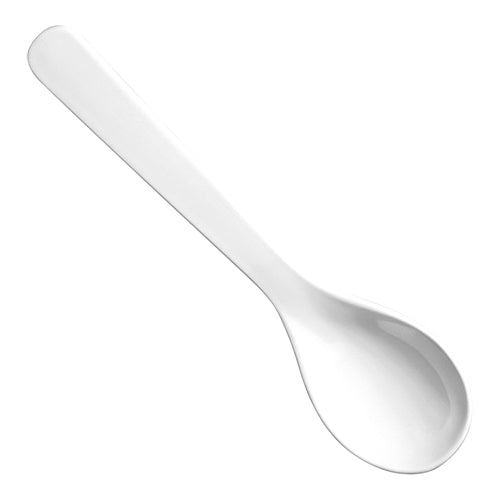 EMGA saladelepel 235 mm wit – kunststof serveerlepel voor salade en buffet